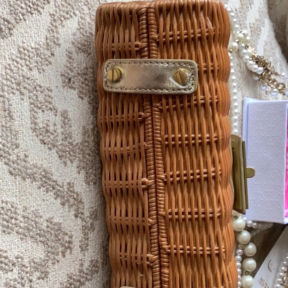 J. Crew Tan and Gold Clutch - Picture 4 of 4